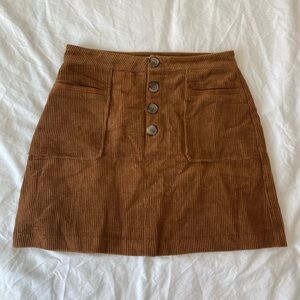 Day to Day Brown Tan Mini Skirt